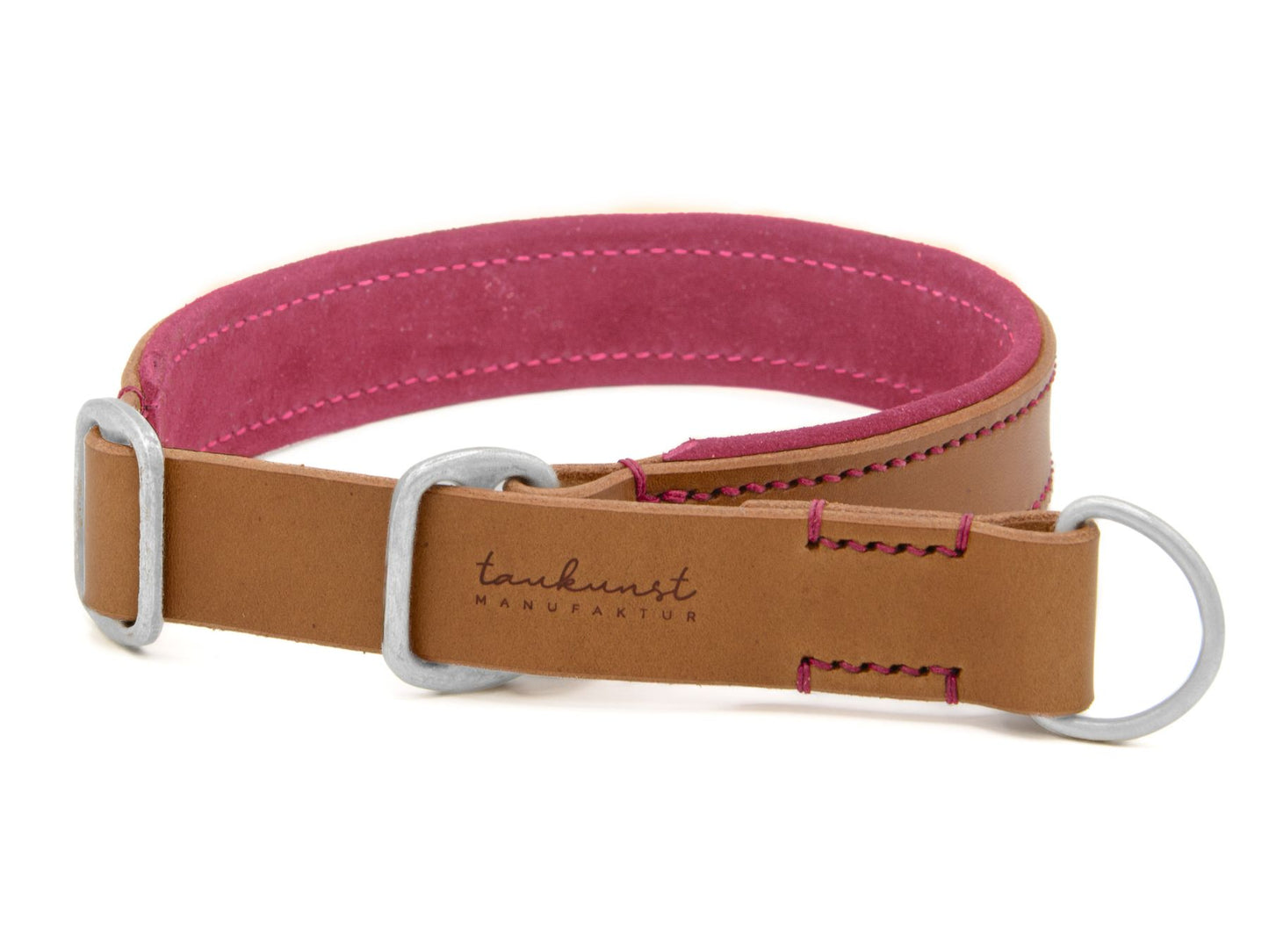 Zugstopp-Lederhalsband 'Wildfang' Camel