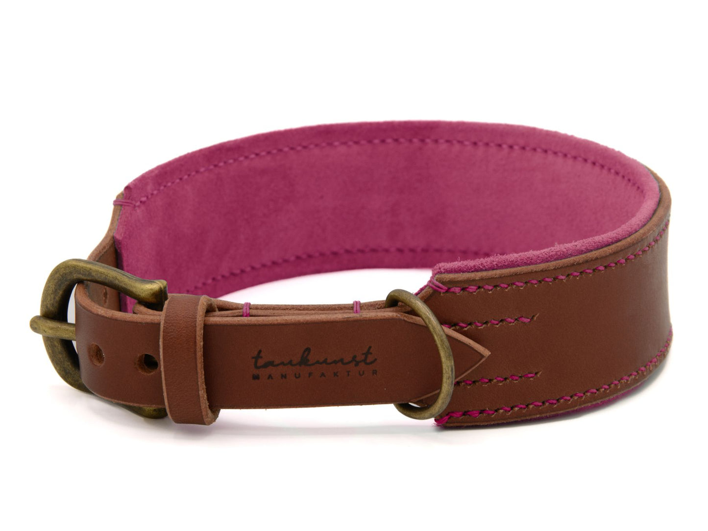 Lederhalsband 'Wildfang' Braun