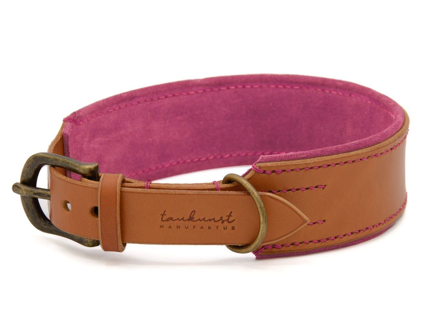 Lederhalsband 'Wildfang' Cognac