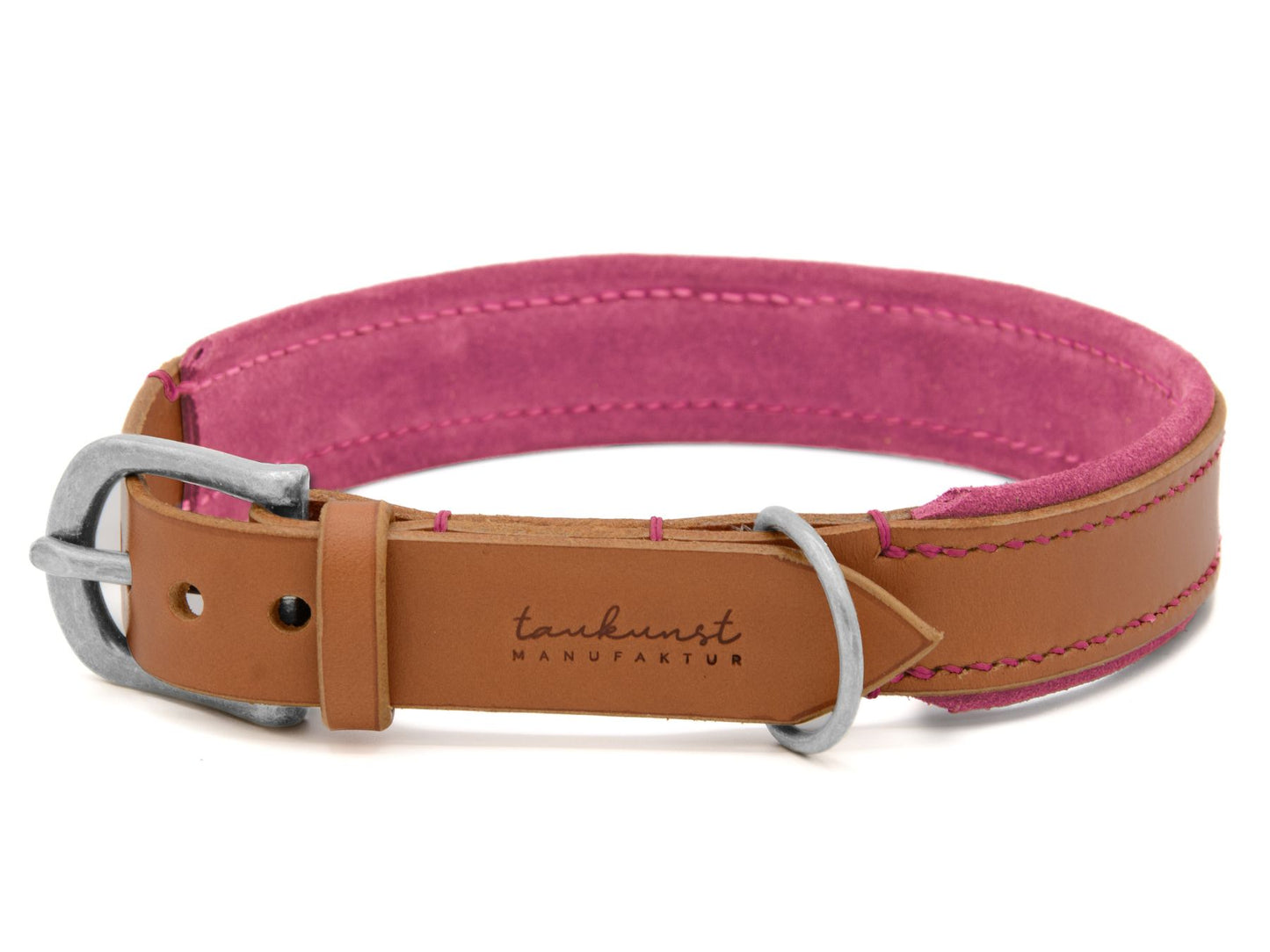 Lederhalsband 'Wildfang' Cognac
