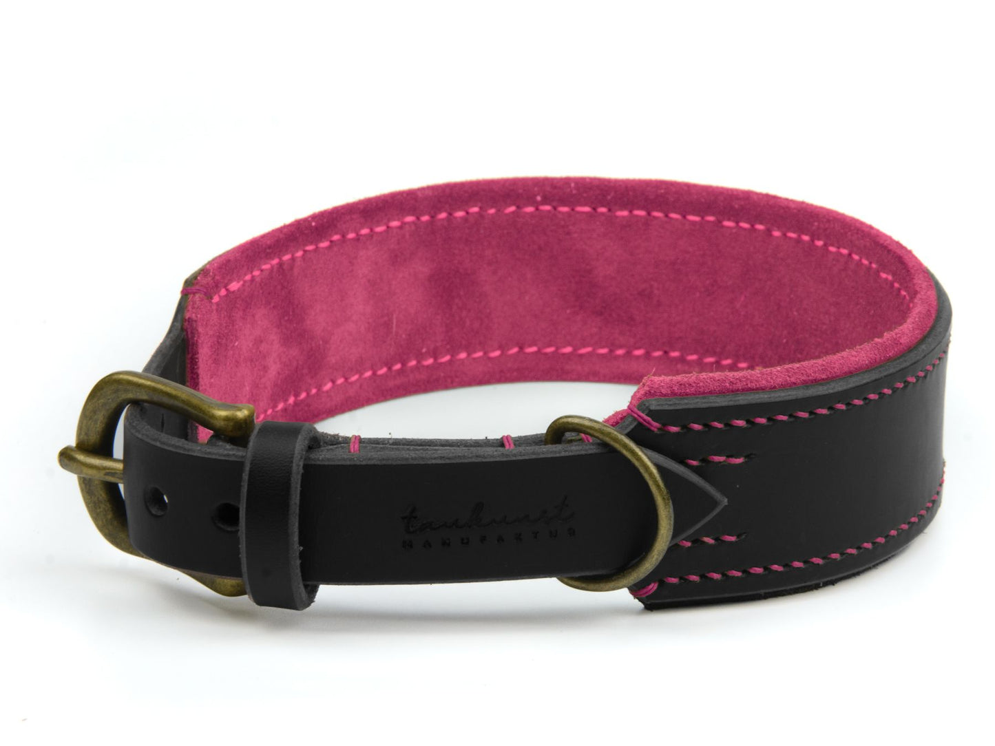 Lederhalsband 'Wildfang' Schwarz