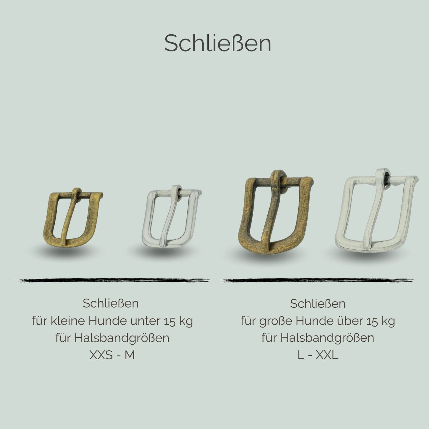 Schließen für Lederhalsbänder