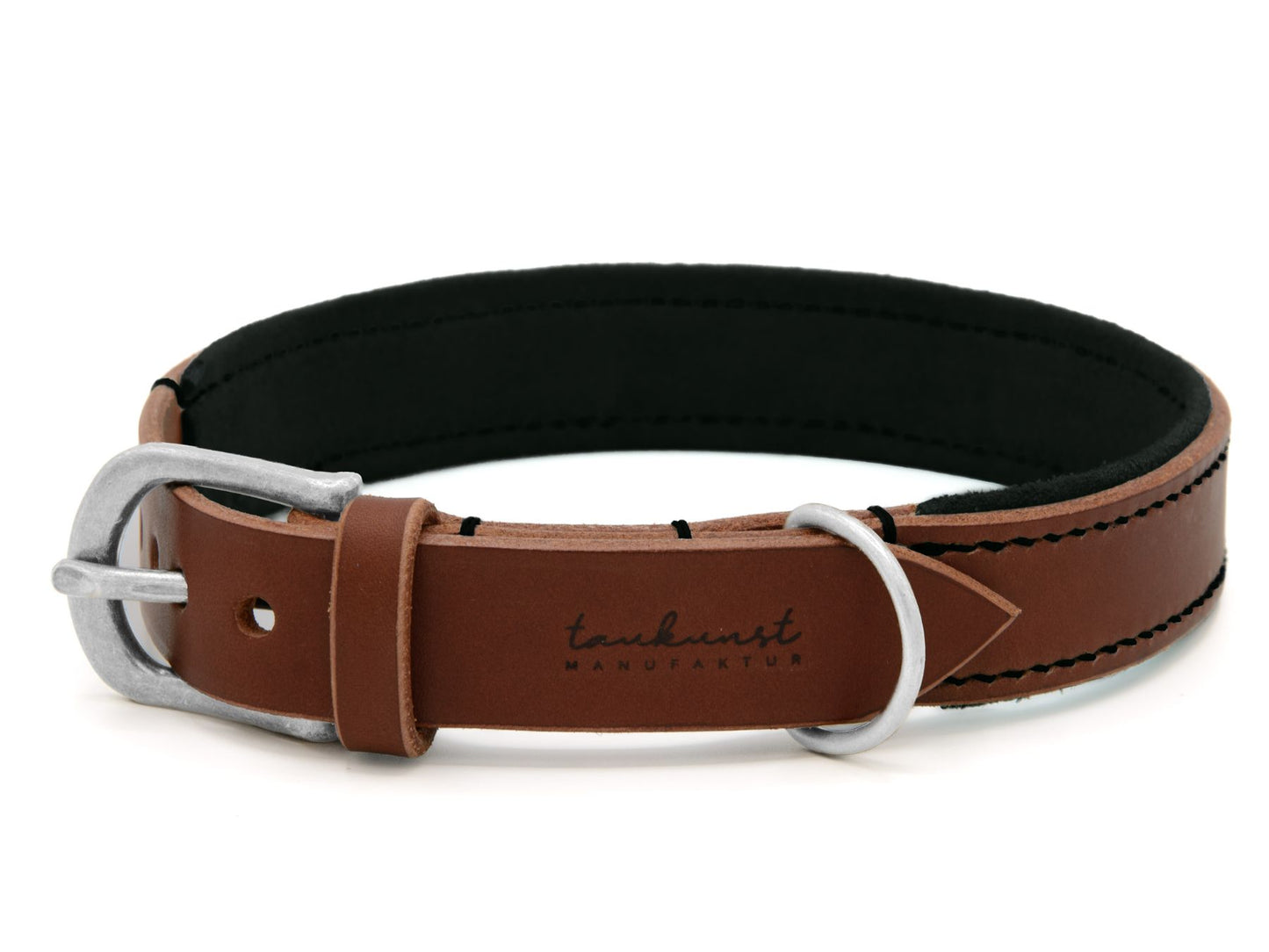 Lederhalsband 'Wildfang' Braun