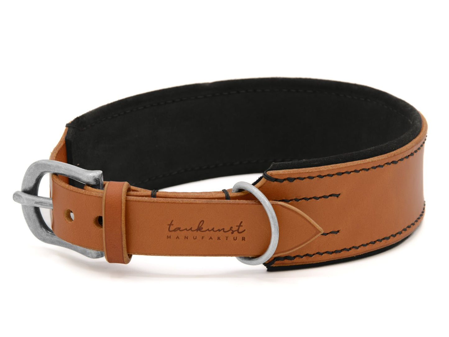 Lederhalsband 'Wildfang' Cognac