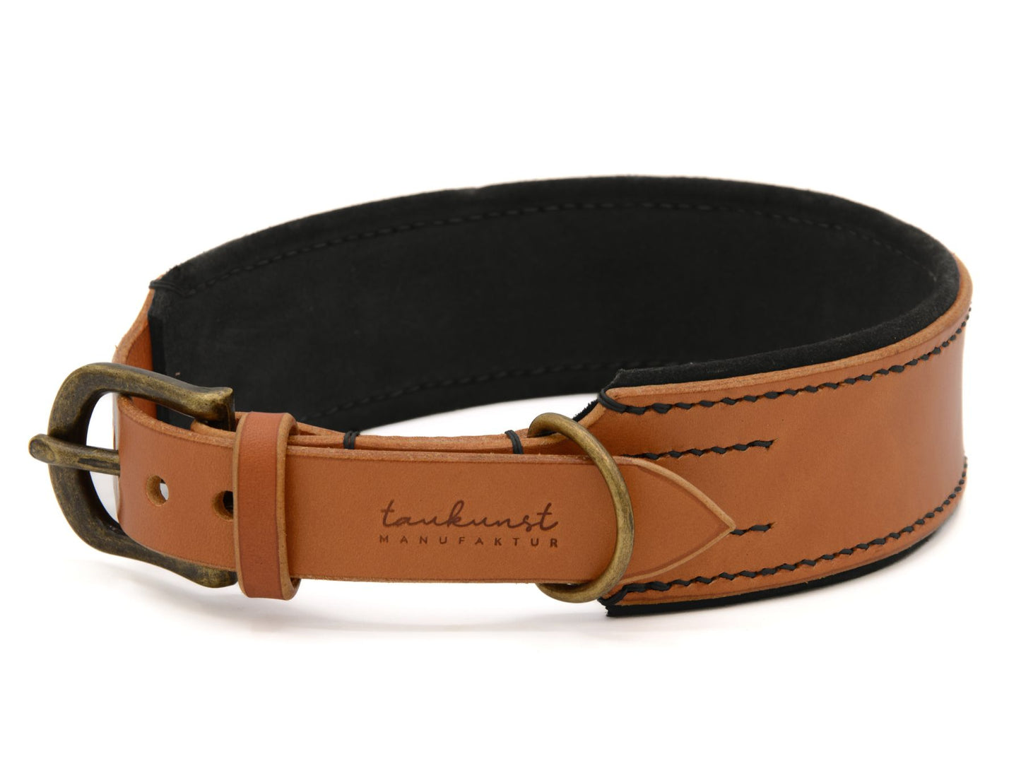 Lederhalsband 'Wildfang' Cognac