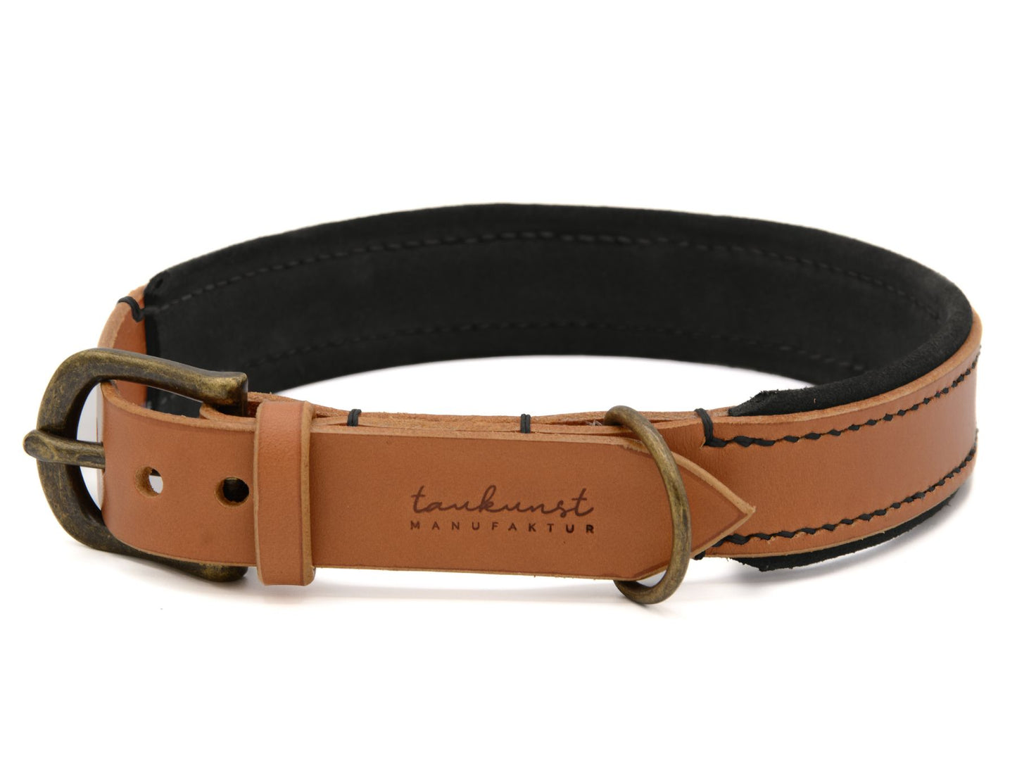 Lederhalsband 'Wildfang' Cognac