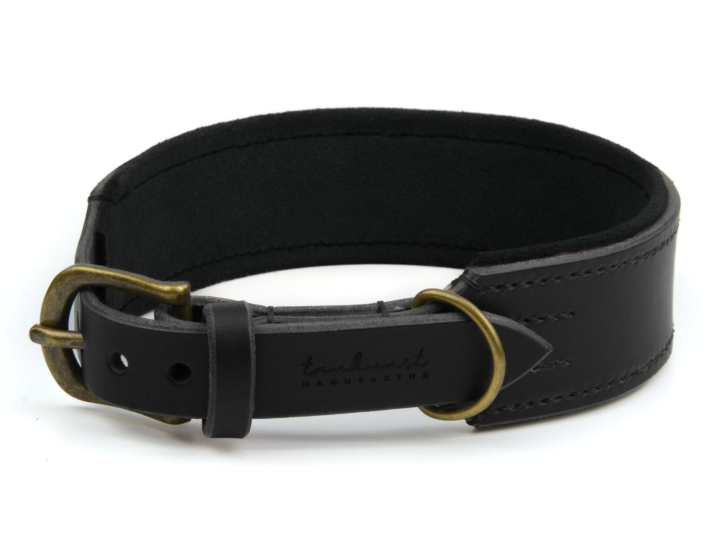 Lederhalsband 'Wildfang' Schwarz