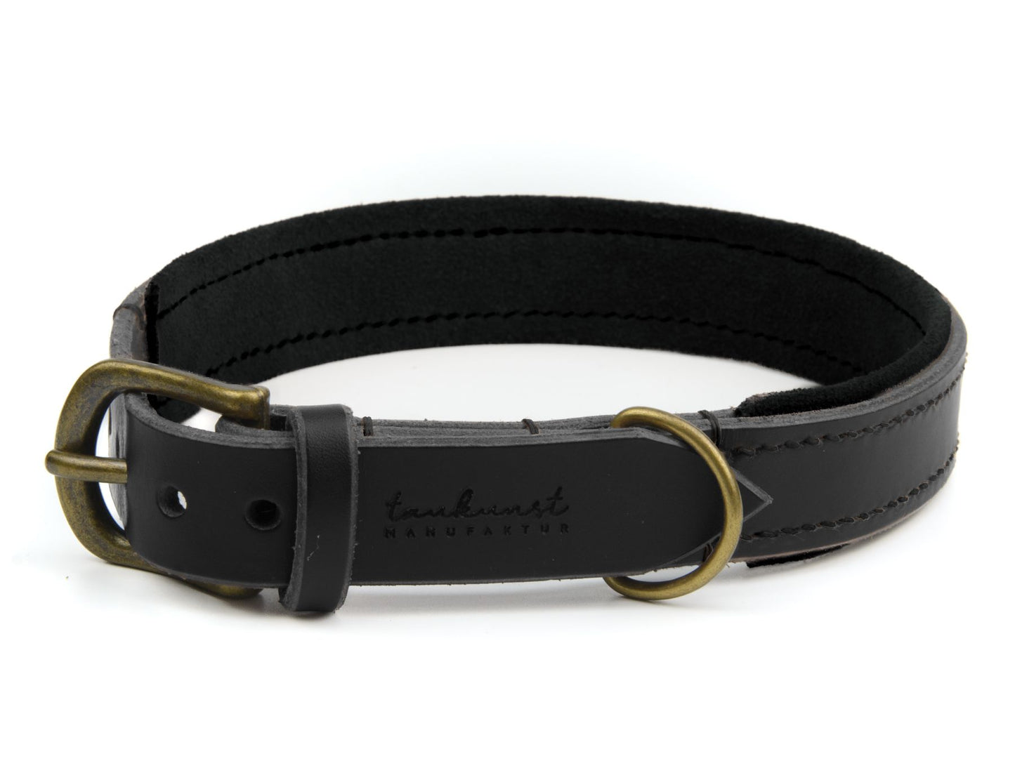 Lederhalsband 'Wildfang' Schwarz