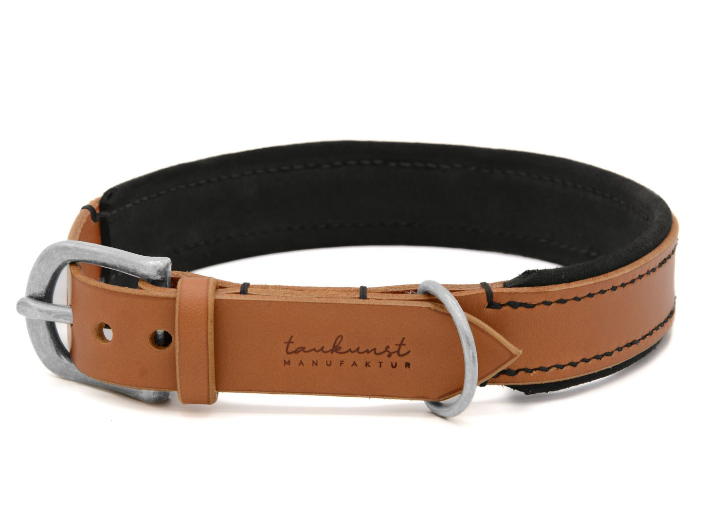 Lederhalsband 'Wildfang' Cognac