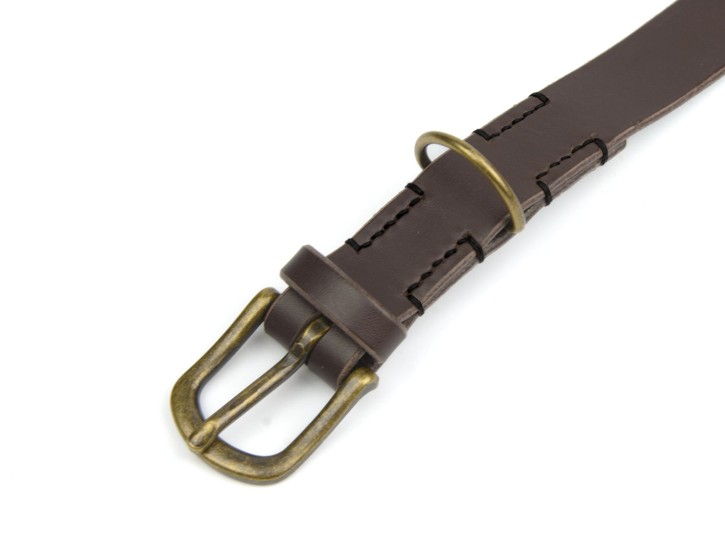 Lederhalsband 'Waldgeist' Dunkelbraun