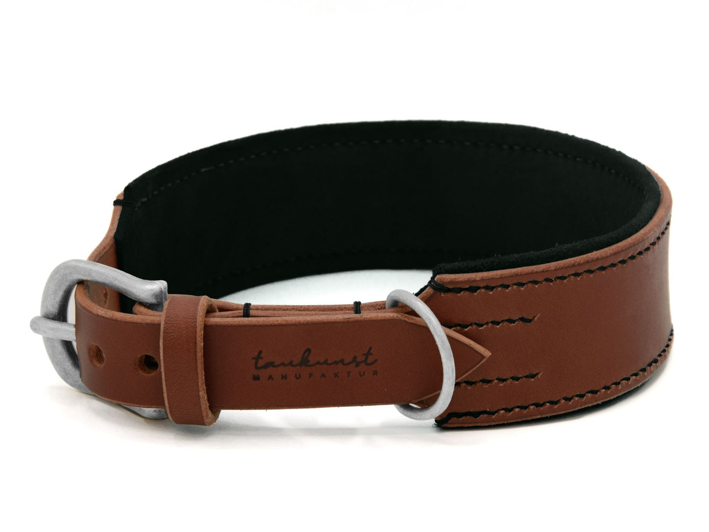 Lederhalsband 'Wildfang' Braun