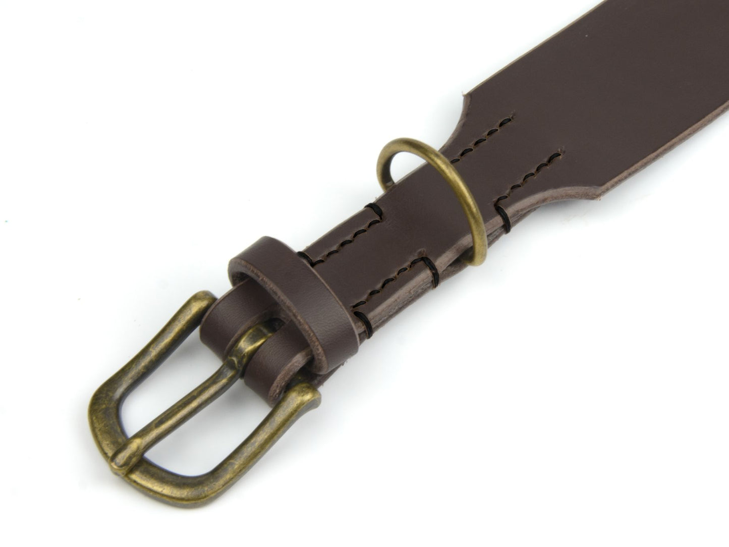 Lederhalsband 'Waldgeist' Dunkelbraun
