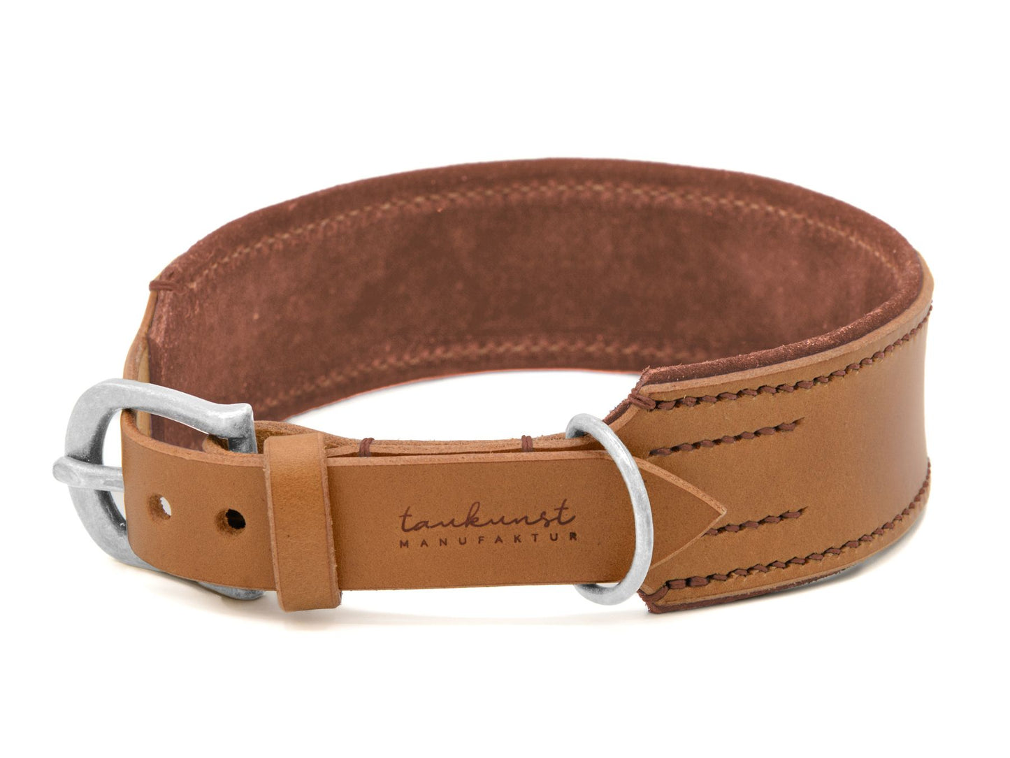 Lederhalsband 'Wildfang' Camel