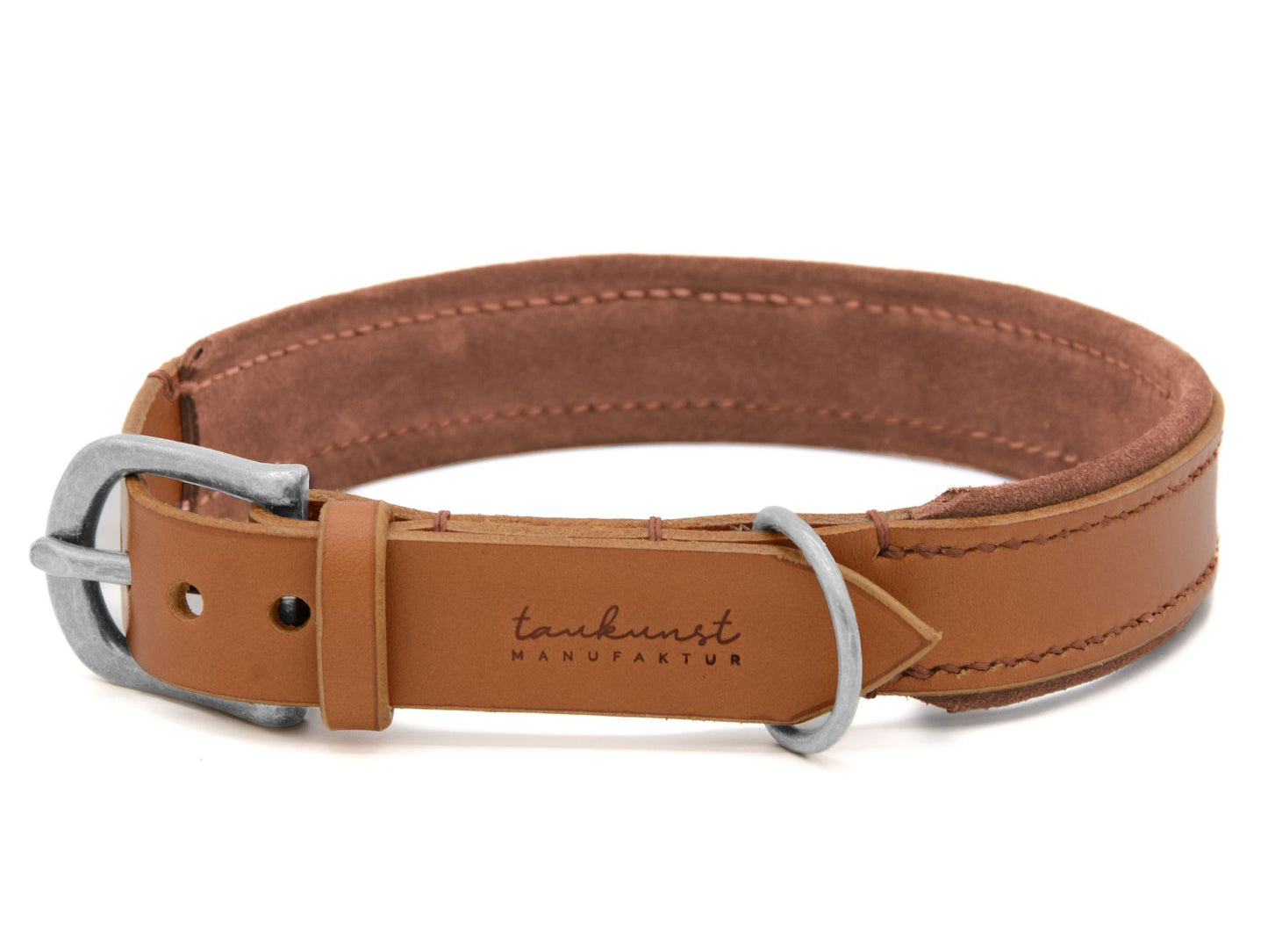Lederhalsband 'Wildfang' Cognac