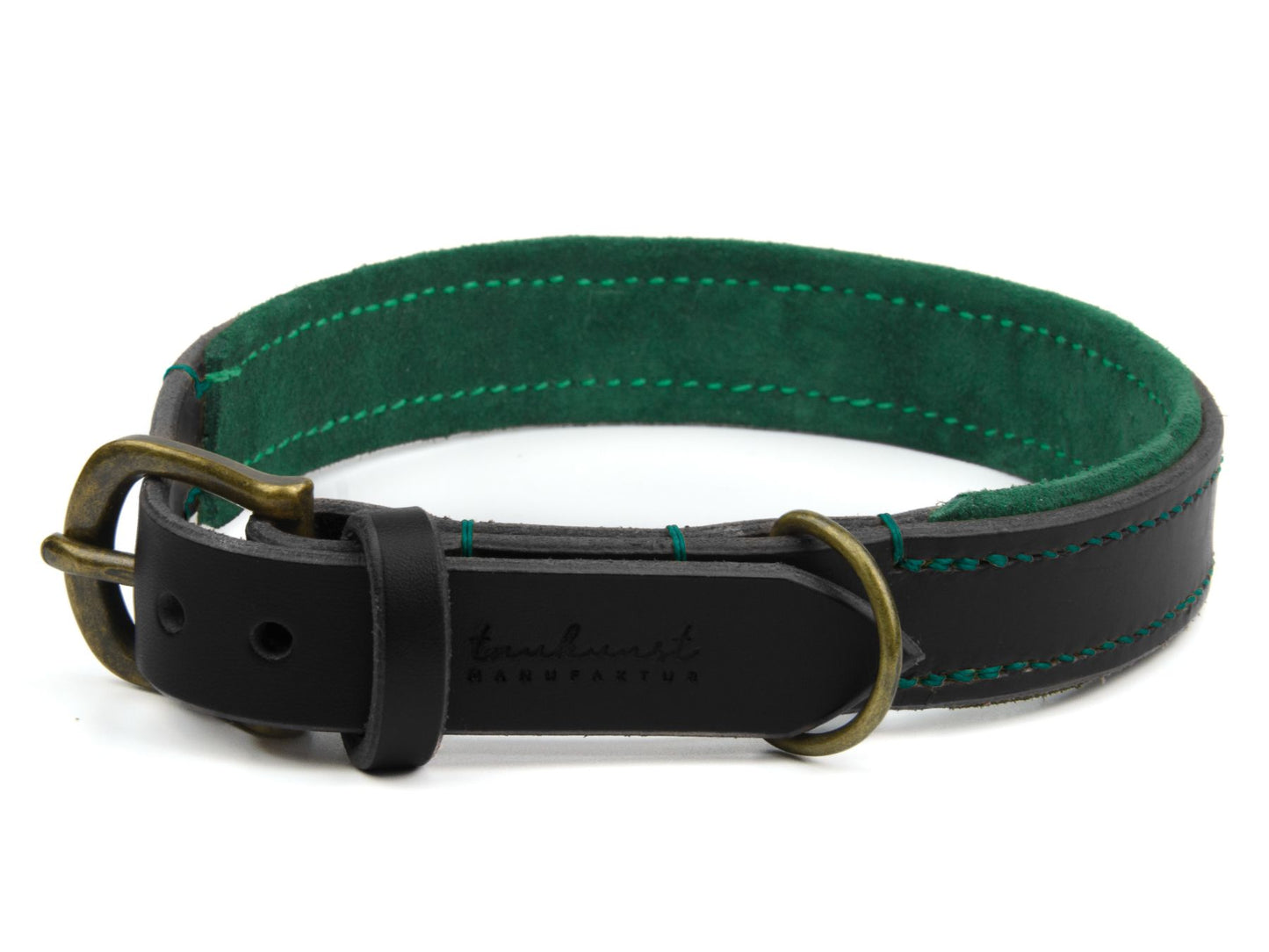 Lederhalsband 'Wildfang' Schwarz