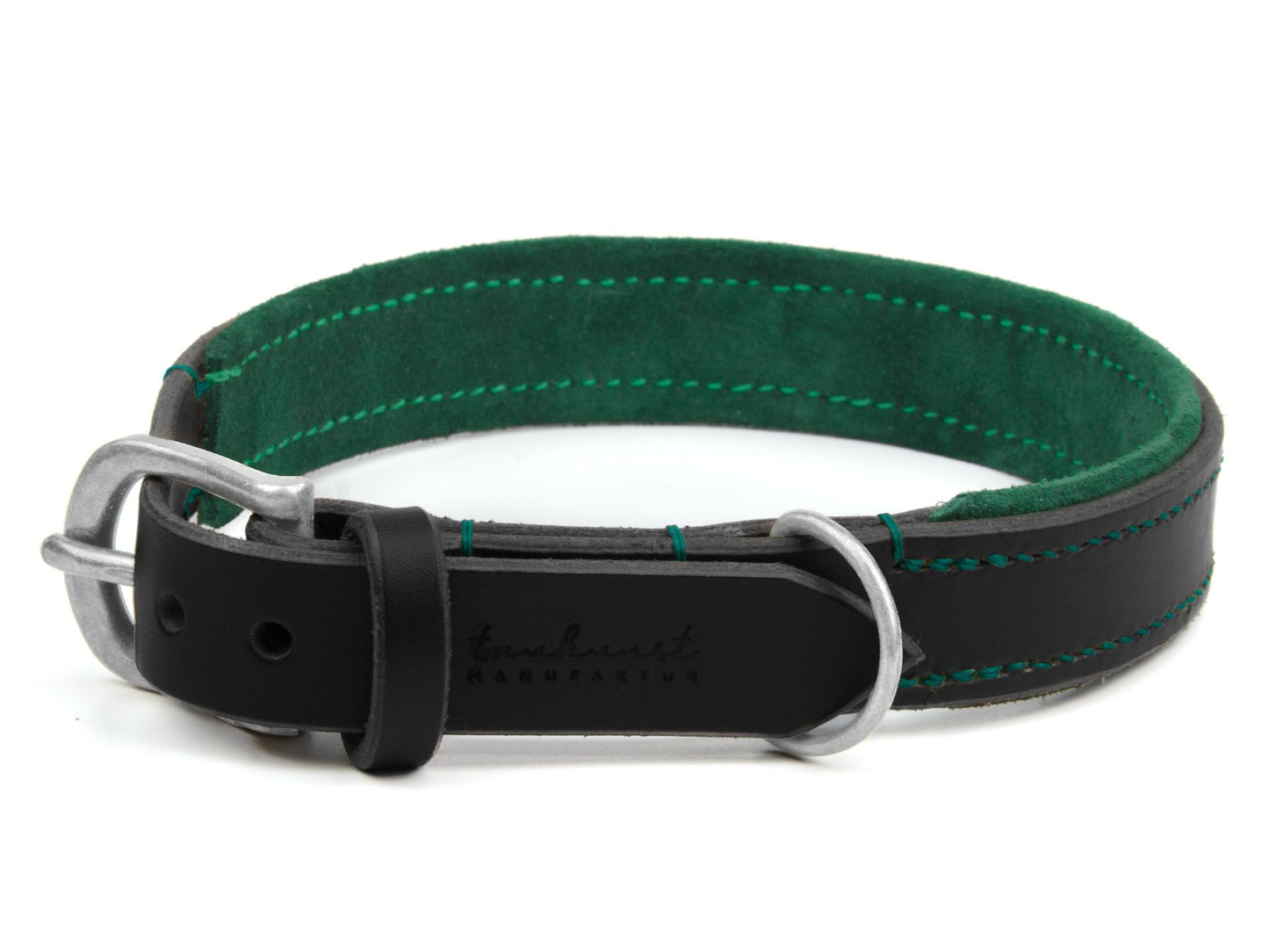 Lederhalsband 'Wildfang' Schwarz