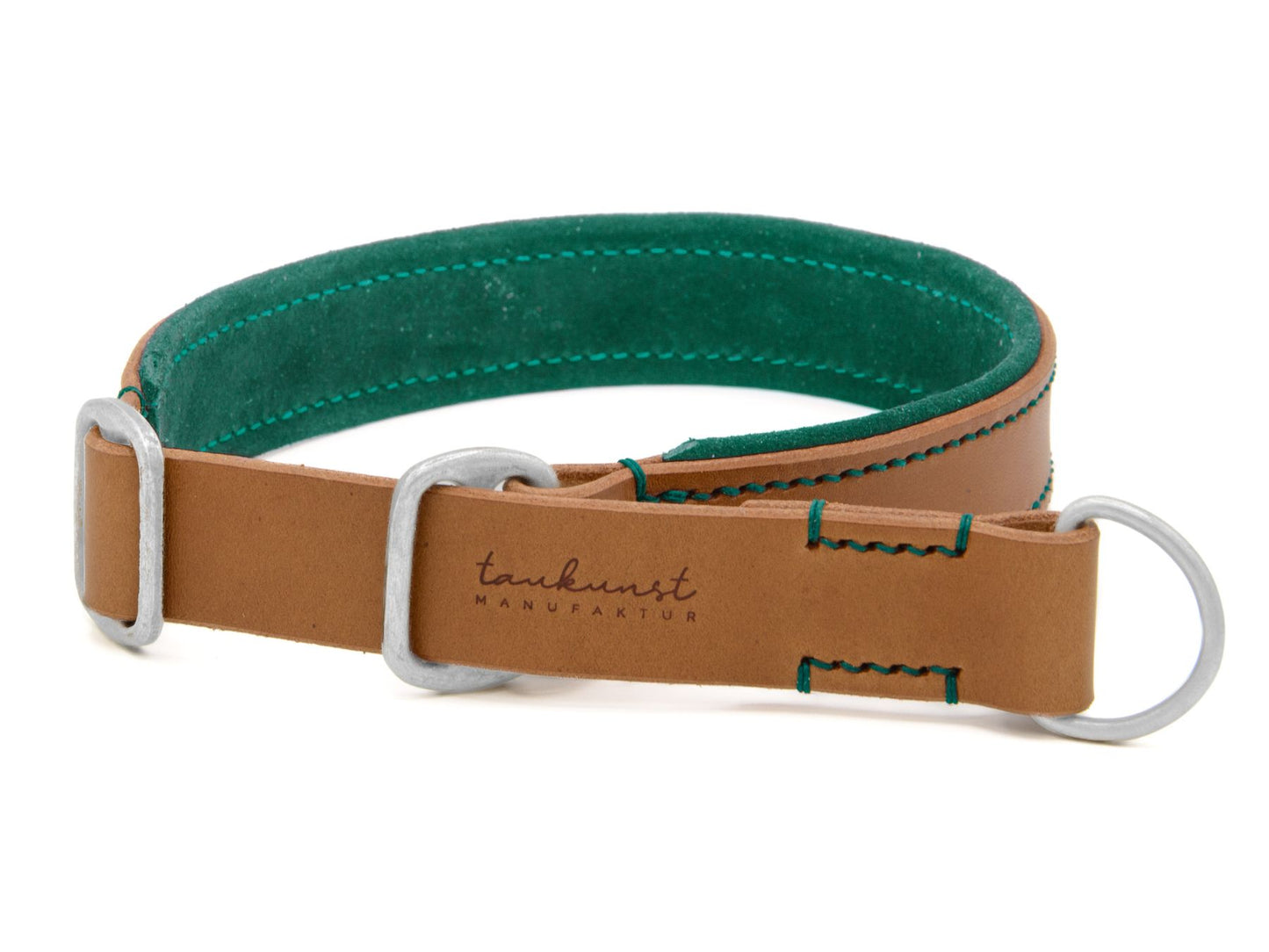 Zugstopp-Lederhalsband 'Wildfang' Camel