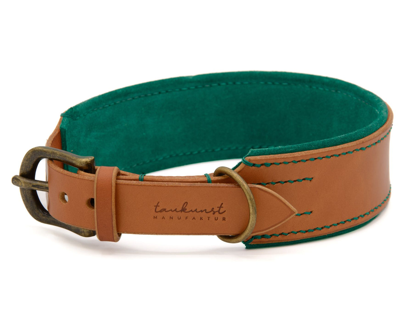Lederhalsband 'Wildfang' Cognac