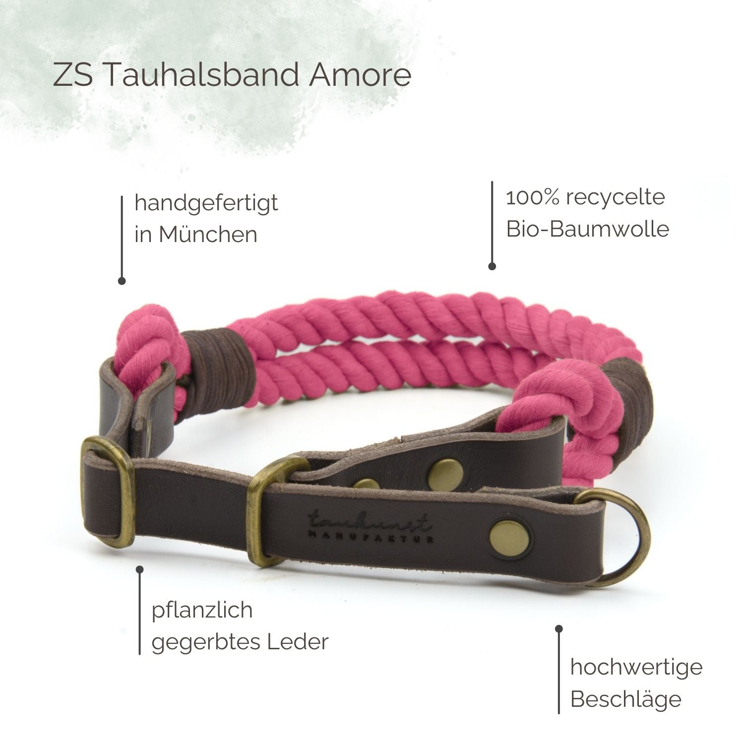 Zugstopp Tauhalsband Amore für Hunde Highlights