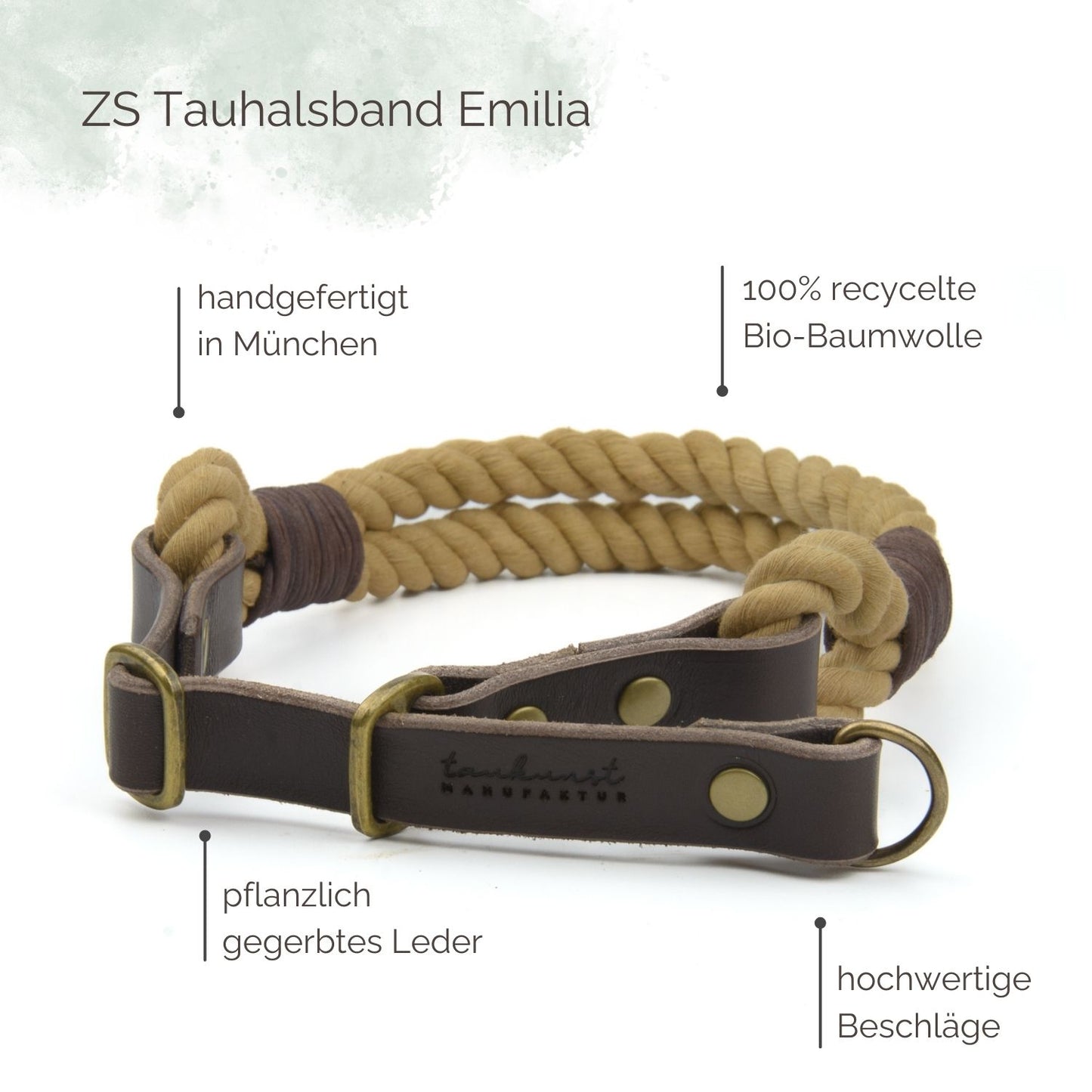 Zugstopp Tauhalsband Emilia für Hunde Highlights