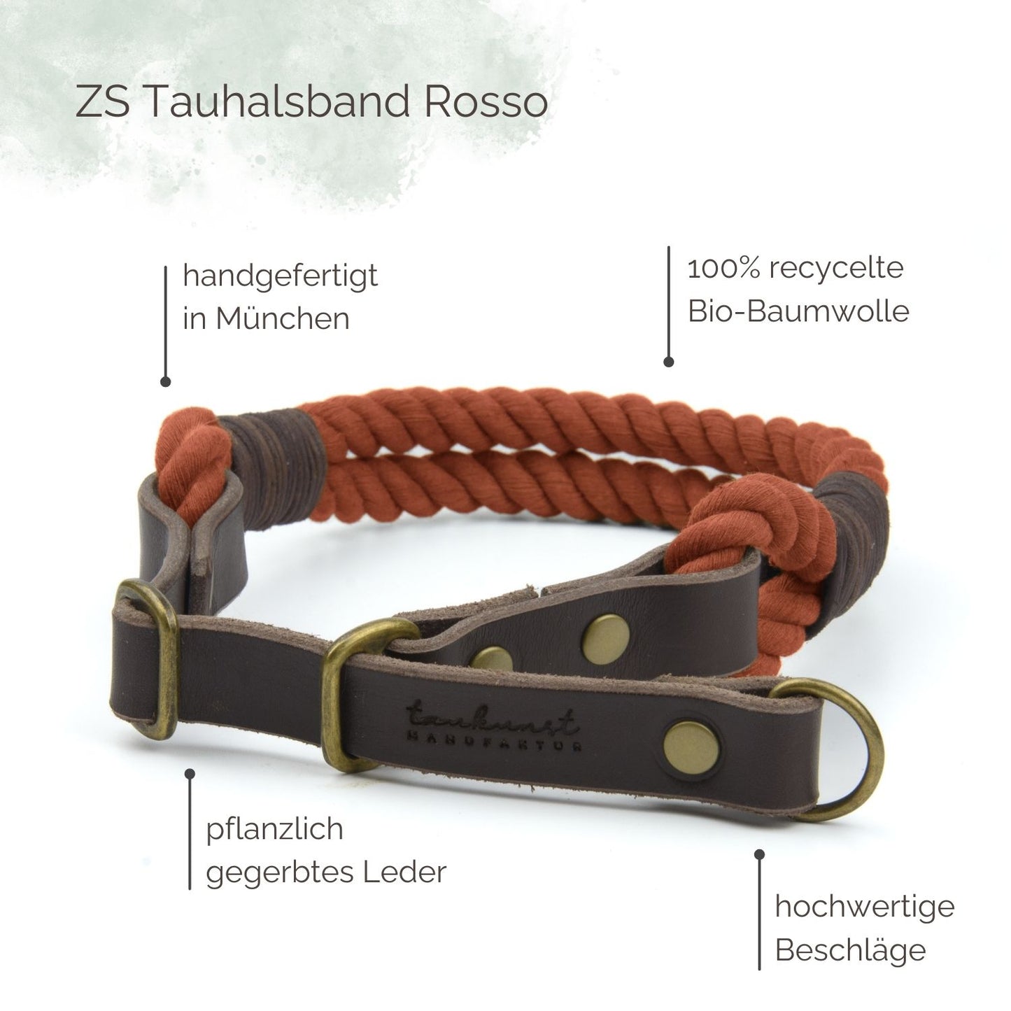 Zugstopp Tauhalsband Rosso für Hunde