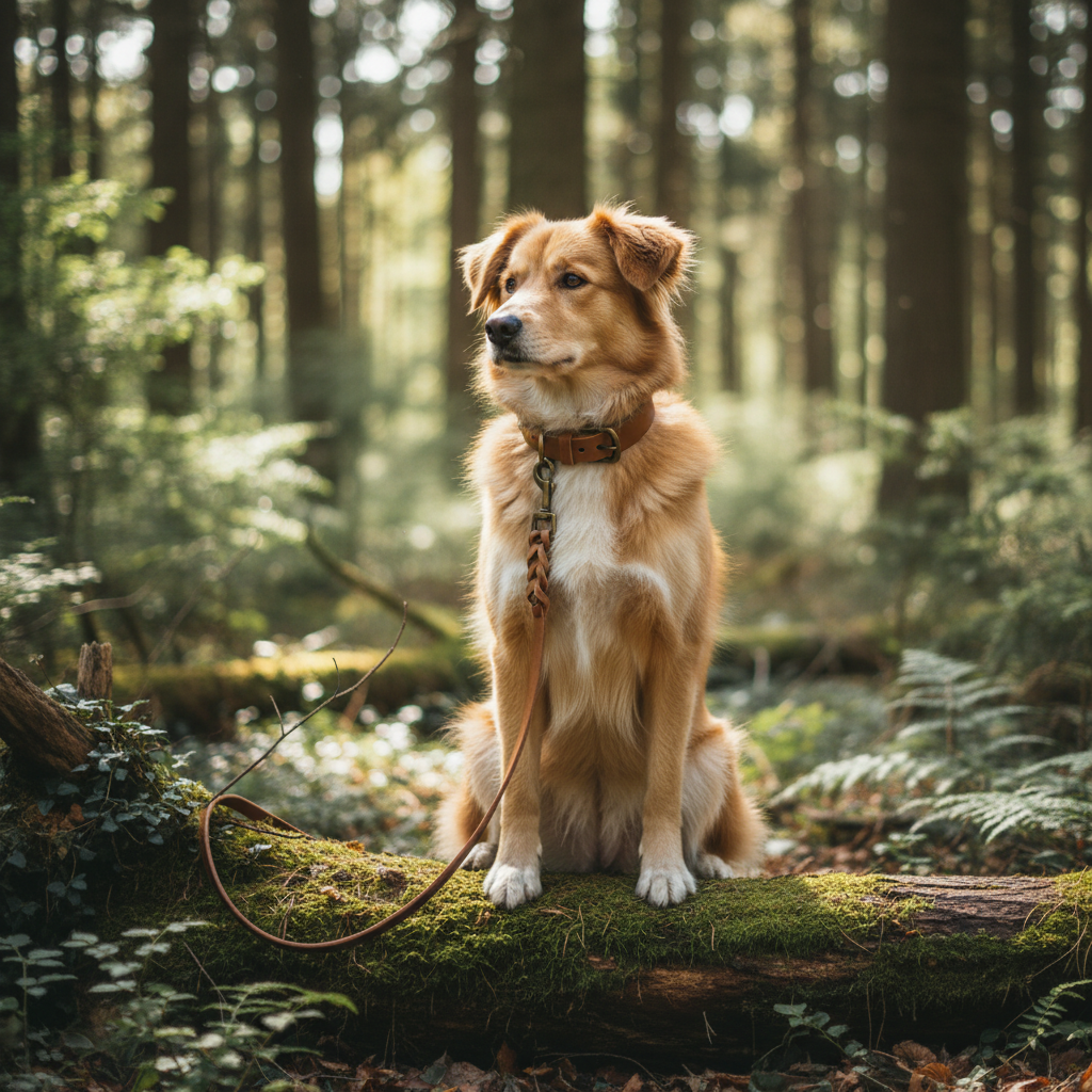 Lederleine 'Waldstreuner' Camel