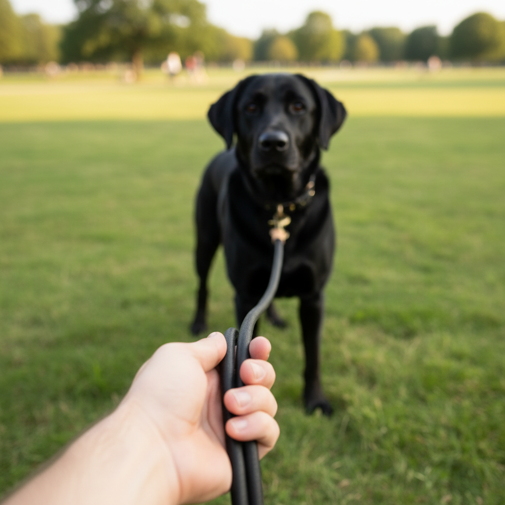 Schleppleine 'Schnüffelstrick' Schwarz